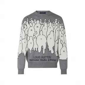 路易威登/Louis Vuitton(LV) 男士 STUDIO 提花圆领毛衣 1A5V4X