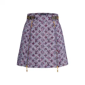 路易威登/Louis Vuitton(LV) 女士 MONOGRAM 粗花呢迷你裙 1A6187