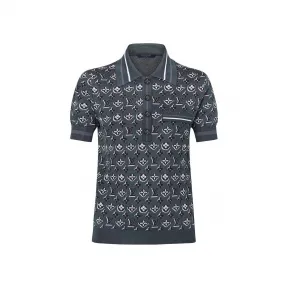 路易威登/Louis Vuitton(LV) 女士 提花短袖套头衫 1A67K9