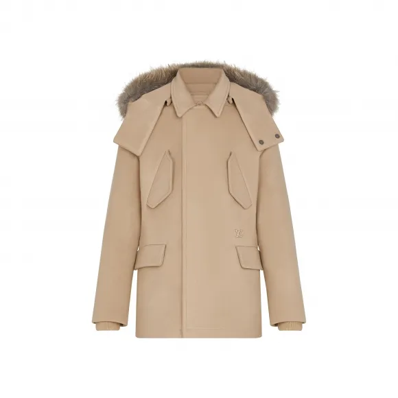路易威登/Louis Vuitton(LV) 皮草兜帽派克大衣 1A8AOP