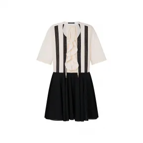 路易威登/Louis Vuitton(LV) 刺绣嵌饰娃娃裙 1A924U