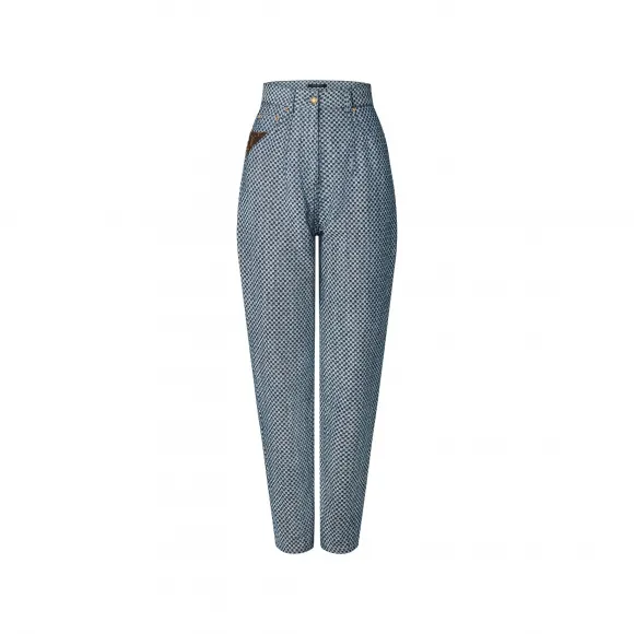 路易威登/Louis Vuitton(LV)  迷你棋盘牛仔胡萝卜裤 1A9KU2