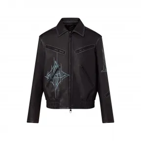 路易威登/Louis Vuitton(LV) LVFrequency Chic 皮革夹克衫 - 男士 - 成衣 1AAVCC