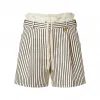 路易威登/Louis Vuitton(LV) 条纹印花 Trompe L'Oeil 纸袋短裤 - 女式 - 成衣 1AB6PY