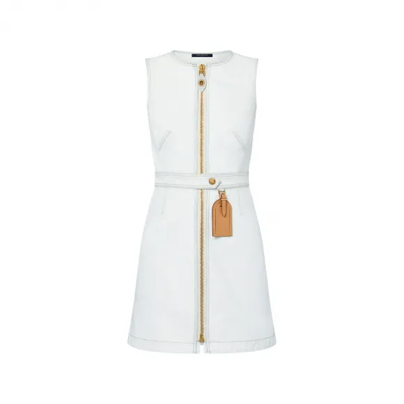 路易威登/Louis Vuitton(LV) 漂染牛仔布拉链连身裙 - 时装系列 1ABR6U