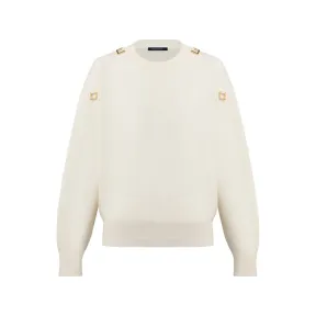 路易威登/Louis Vuitton(LV) 金色方形装饰羊绒衫 - 成衣 1ABT6A 1ABT6A