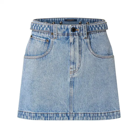 路易威登/Louis Vuitton(LV) 漂染牛仔布迷你半截裙 - 时装系列 1AC3U2