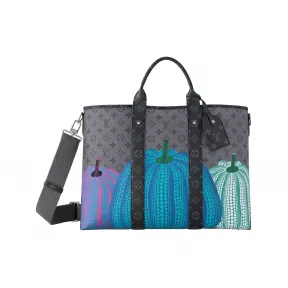 路易威登/Louis Vuitton(LV) LV x YK Weekend 手挽袋 Monogram Eclipse 帆布 - 皮具系列 M46434