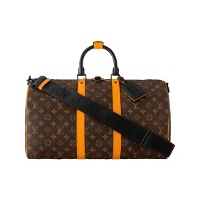 路易威登/Louis Vuitton(LV) Keepall Bandoulière 45 Monogram Macassar 帆布 - 旅游用品 M46703