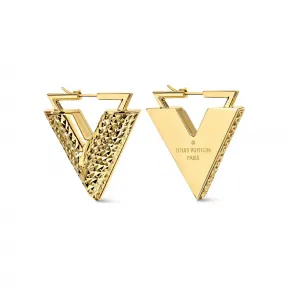 路易威登/Louis Vuitton Essential V Guilloché 耳环 M64270