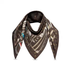 路易威登/Louis Vuitton(LV)   啡色 丝 丝巾 M72233