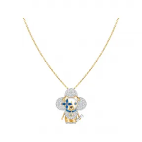 路易威登/Louis Vuitton(LV) Vivienne Dog 吊坠 - 配黄K金、白K金、亮漆、钻石及彩色宝石 - 珠宝系列 Q93982