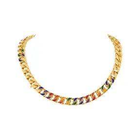 路易威登/Louis Vuitton(LV) 古巴链项链，黄金和五彩宝石 - 类别 | 商品详情 路易威登 Q94703