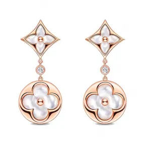 路易威登/Louis Vuitton COLOR BLOSSOM 18K金贝壳耳钉 Q96668