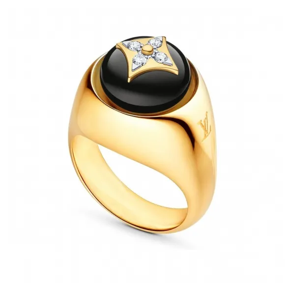 路易威登/Louis Vuitton(LV) 女士 B BLOSSOM 18K 金缟玛瑙钻石戒指 Q9M84K