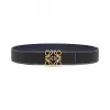罗意威/Loewe Anagram Belt 4 CmBlack/Navy/Old Gold 528.12.013