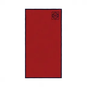 罗意威/Loewe Small Anagram Jacquard Towel蓝色/灰褐色 615.15.004