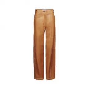 罗意威/Loewe Wide Trousers With Stitching 棕褐色 D1262080UR