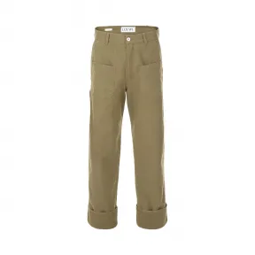 罗意威/Loewe Trousers Patch PocketsKhaki Green H2172051IB