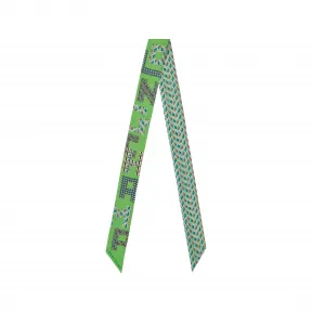 珑骧/Longchamp 丝质缎带 2023 春夏系列 草绿色/亮绿色 (51016SOID01)