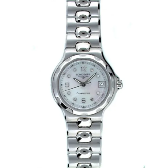 浪琴/Longines 康卡斯系列 25.20 MM 不锈钢 石英机芯 女表 L1.131.4.87.6