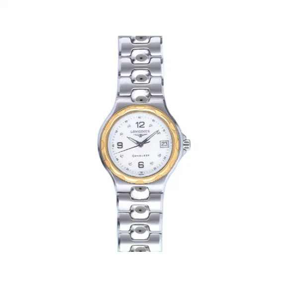 浪琴/Longines 康卡斯系列 25.20 MM 钢/黄金 2N 石英机芯 女表 L1.131.5.17.6