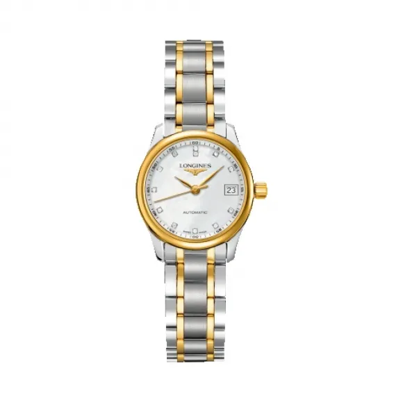 浪琴/Longines 18K金 贝母色 自动机械机芯 手表 L2.128.5.87.7