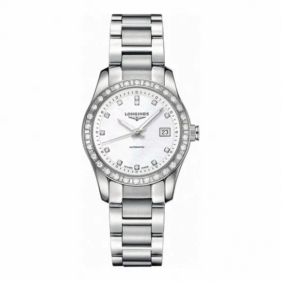 浪琴/Longines 康铂系列 自动机械 精钢 镶钻 女表 L2.285.0.87.6