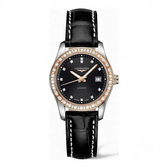 浪琴/Longines 康铂系列 自动机械 18K金 精钢 女表 L2.285.5.57.3