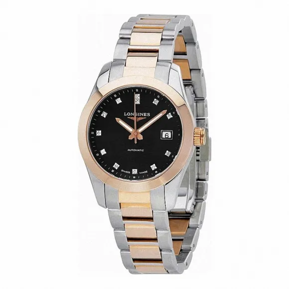 浪琴/Longines 康铂系列 自动机械 18K金 精钢 女表 L2.285.5.58.7