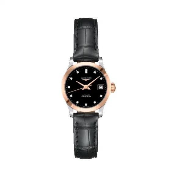 浪琴/Longines 开创者系列 自动机械 18K金 精钢 女表 L2.320.5.57.2