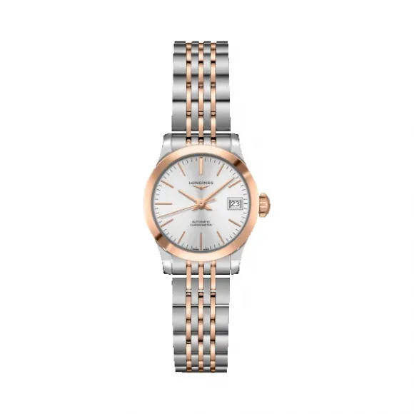 浪琴/Longines 开创者系列 自动机械 18K金 精钢 女表 L2.320.5.72.7