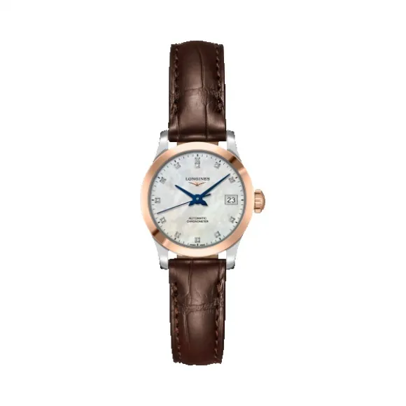 浪琴/Longines 开创者系列 自动机械 18K金 精钢 女表 L2.320.5.87.2