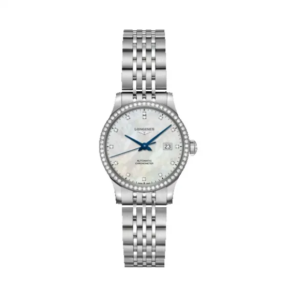 浪琴/Longines 开创者系列 自动机械 精钢 镶钻 女表 L2.321.0.87.6