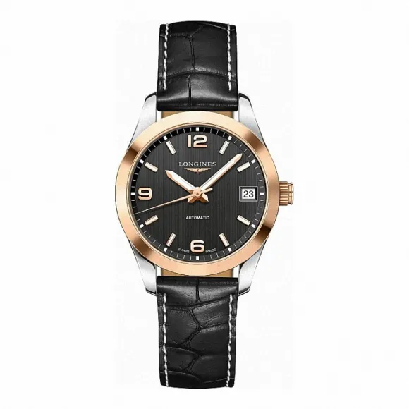 浪琴/Longines 康铂系列 自动机械 18K金 精钢 女表 L2.385.5.56.3