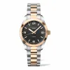 浪琴/Longines 康铂系列 自动机械 18K金 精钢 女表 L2.385.5.56.7