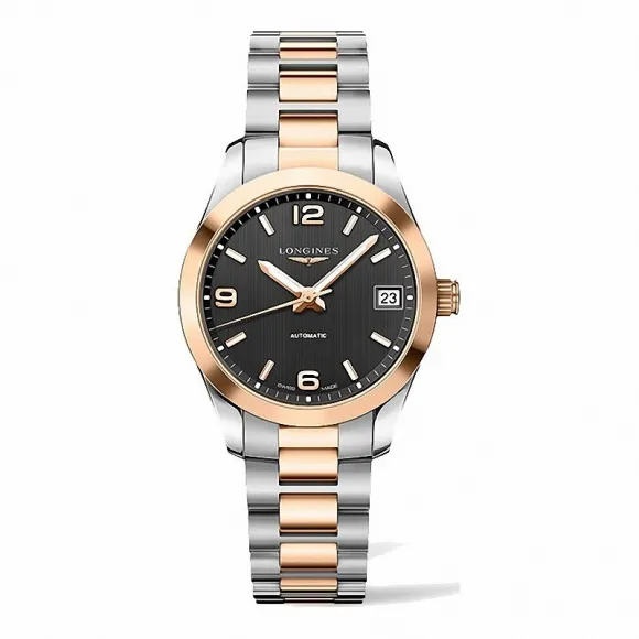 浪琴/Longines 康铂系列 自动机械 18K金 精钢 女表 L2.385.5.56.7