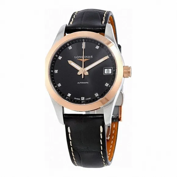 浪琴/Longines 康铂系列 自动机械 18K金 精钢 女表 L2.385.5.58.3