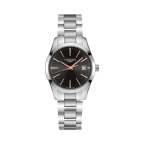 浪琴/Longines 康铂系列 精钢 石英机芯 女表 L2.386.4.52.6