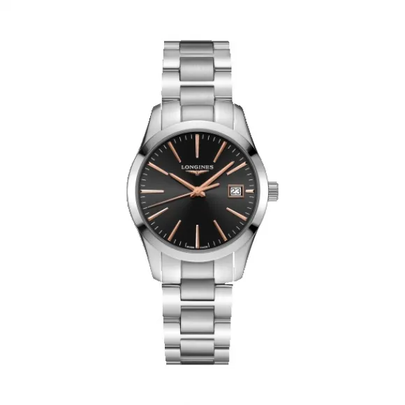 浪琴/Longines 康铂系列 精钢 石英机芯 女表 L2.386.4.52.6