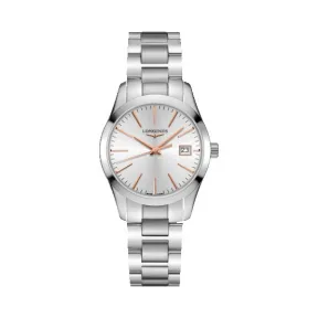 浪琴/Longines 康铂系列 精钢 石英机芯 女表 L2.386.4.72.6