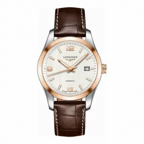 浪琴/Longines 康铂系列 自动机械 18K金 精钢 男表 L2.785.5.76.3