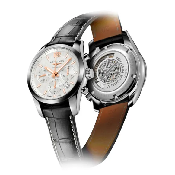浪琴/Longines Conquest Classic系列 41.00 MM 玫瑰金 自动机械机芯 男表 L2.786.4.79.3-PM