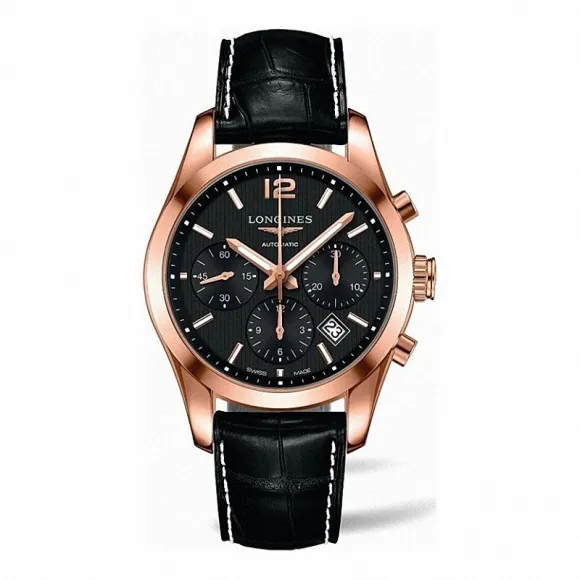 浪琴/Longines 康铂系列 自动机械 18K金 男表 L2.786.8.56.3