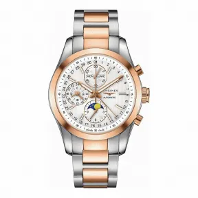 浪琴/Longines 康铂系列 自动机械 18K金 精钢 男表 L2.798.5.72.7