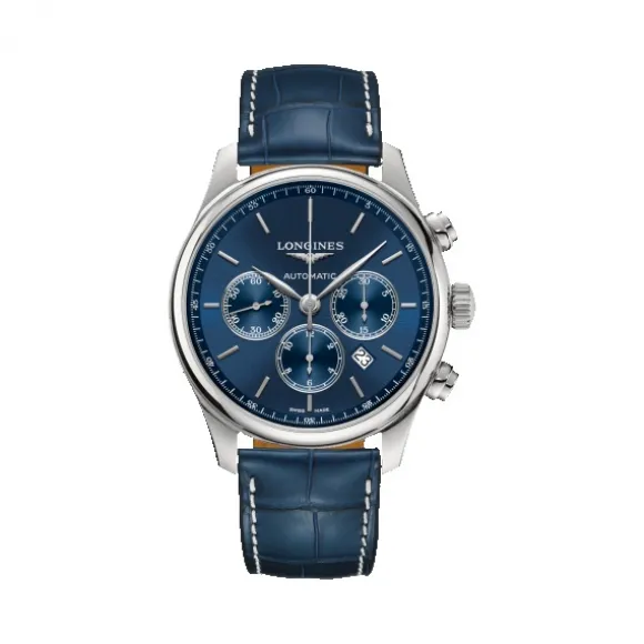 浪琴/Longines 精钢 蓝色 自动机械机芯 手表 L2.859.4.92.0