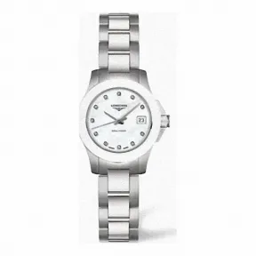 浪琴/Longines 康卡斯系列 石英 精钢 女表 L3.157.4.87.6