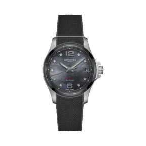 浪琴/Longines 康卡斯V.H.P. 石英机芯 精钢 陶瓷 女表 L3.319.4.88.9