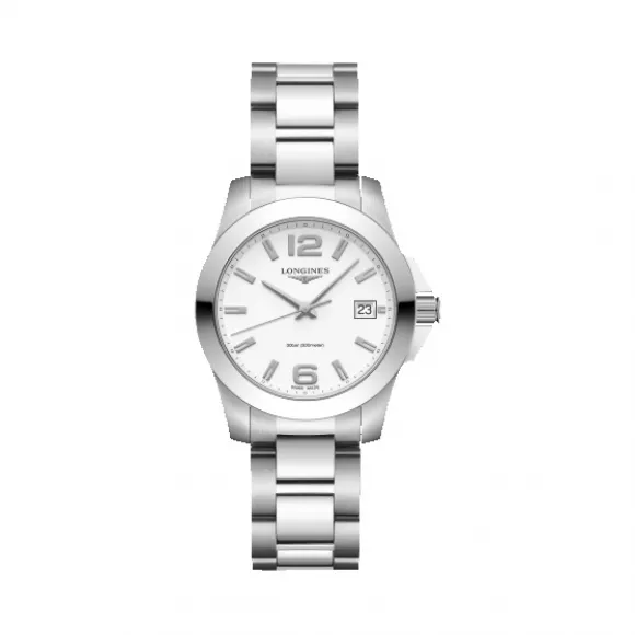 浪琴/Longines 康卡斯系列 石英 精钢 女表 L3.377.4.16.6