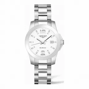 浪琴/Longines 康卡斯系列 石英 精钢 女表 L3.378.4.16.6